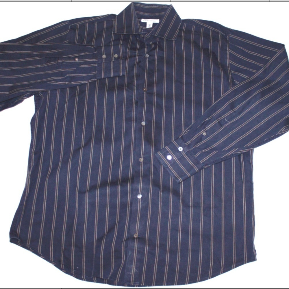 Banana Republic Men's‎ Long Sleeve Button Front Shirt Size 17-17 1/2